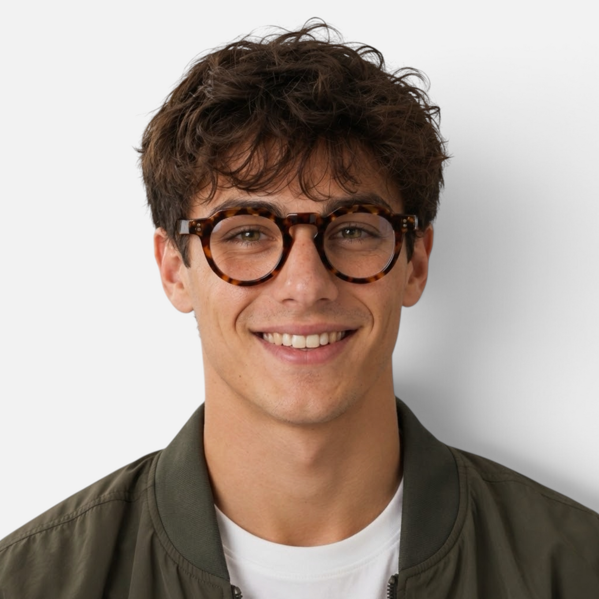 Savio Round Leopard Brown