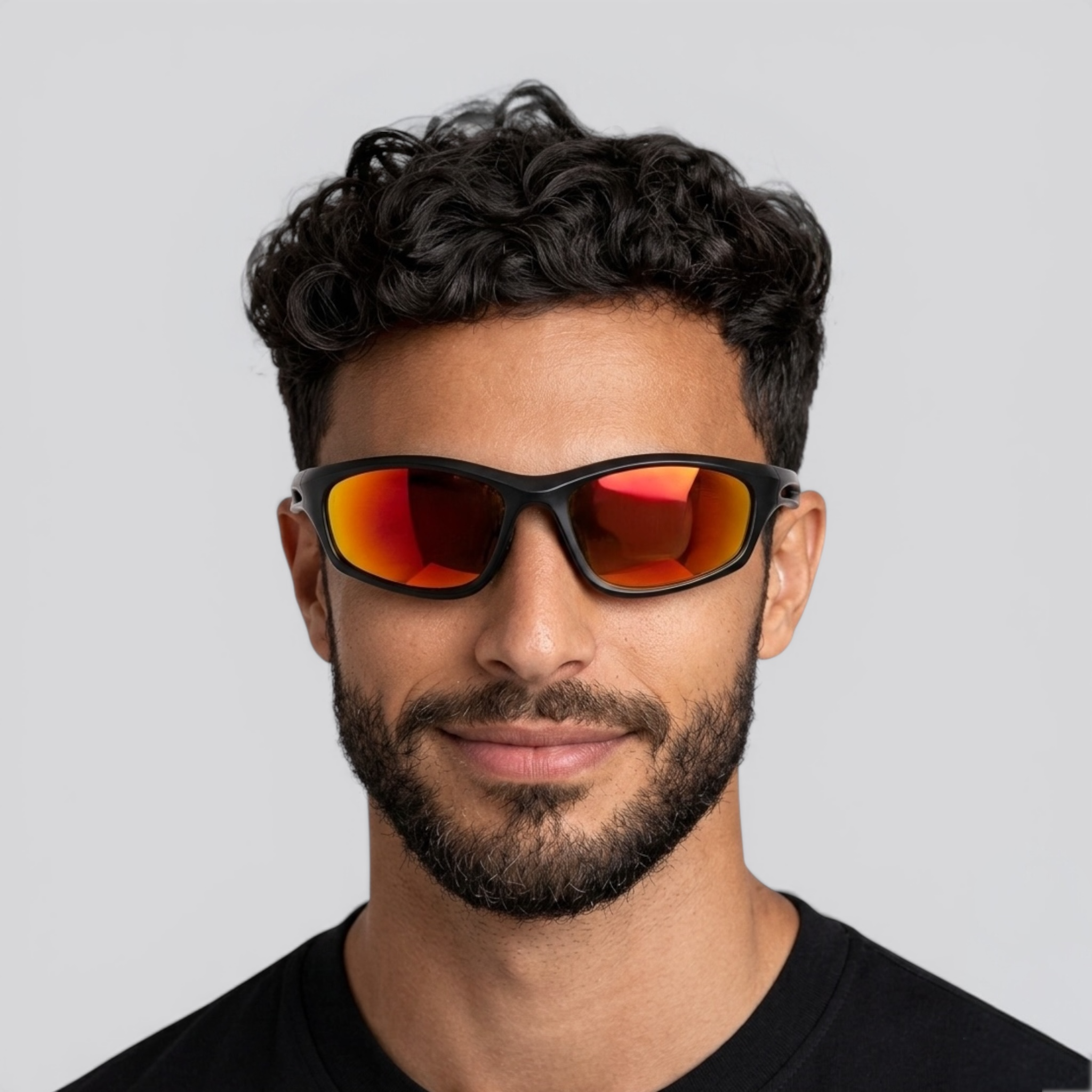 Neon Rider Orange-Yellow Mirror Lens