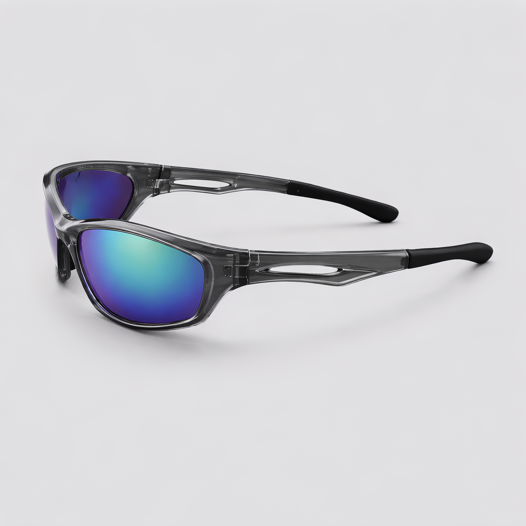 Neon Rider Purple-Blue Mirror Lens